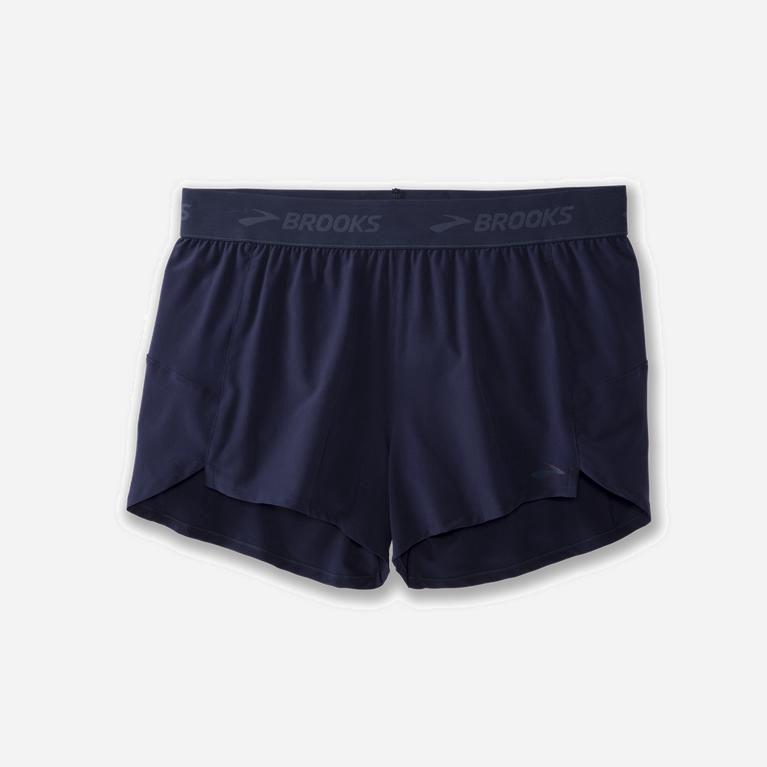 Brooks Women's Chaser 3 Running Shorts Singapore - Navy (71405-GEWU)